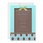 Cute Baby Boy Baby Shower Invitation