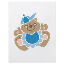 cute baby boy bear flyer