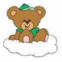 Cute Baby Boy Bear on Cloud photo sculptures by doonidesigns Cute Baby Boy Bear on Cloud photo sculptures