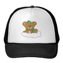 Cute Baby Boy Bear on Cloud Trucker Hat