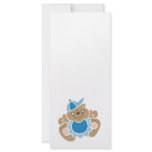 cute baby boy bear rack card