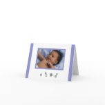 Cute Baby Boy Birth Announcement Photo Card