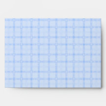 Cute Baby Boy. Blue Check Background. Envelopes