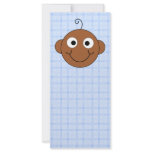 Cute Baby Boy. Blue Check Background. Custom Rack Card