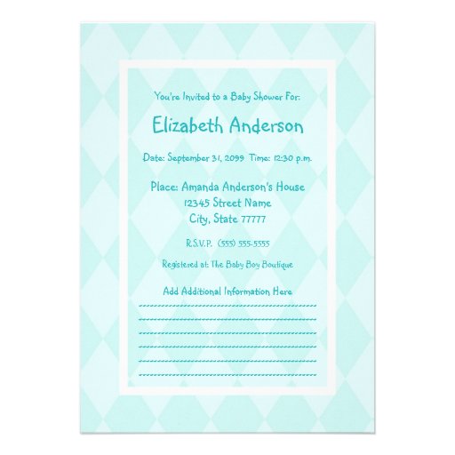 Cute Baby Boy Footprints Baby Shower Blue Ribbon Cards