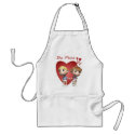 Cute Baby Boy & Girl Caricatures aprons