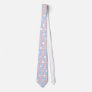 Cute Baby Boy, on blue polka dot pattern. Custom Tie