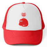 Cute Baby Bright Red Dinosaur Be My Dinotine hats