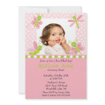 Cute Baby Bugs Photo Birthday Invitation