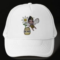 Cute Baby Bumble Bee Honey Flower 1 hats