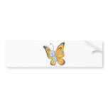Cute Baby Butterfly Cartoon bumper stickers