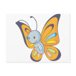 Cute Baby Butterfly Cartoon postcards