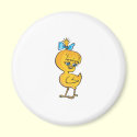 cute baby chick with bow magnets by doonidesignsanimals cute baby chick with bow magnets