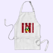 Cute Baby Christmas Penguin aprons