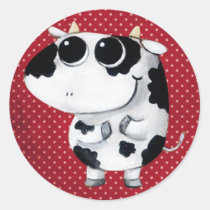 artsprojekt, cow, cute cow, kawaii cow, cute farm, cows, animal, kawaii, cute animal, farm animal, kid cow, cuteness, cute, illustration cow, baby animal, little animal, little cow, baby cow, Sticker with custom graphic design