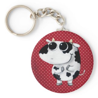 Cute Baby Cow Key Chain