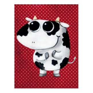 Cute Baby Cow Postcard