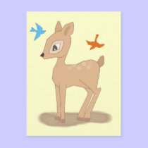 Cute Baby Deer postcards