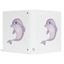 cute baby dolphin vinyl binders