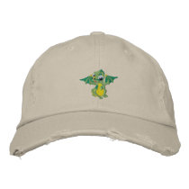 Cute Baby Dragon Embroidered Baseball Caps