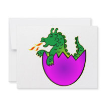 Cute Baby Dragon In Egg invitations by Mustang_Lady Cute Baby Dragon In Egg invitations