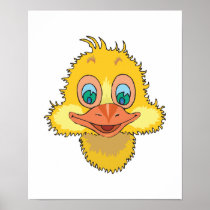 cute baby duck face print