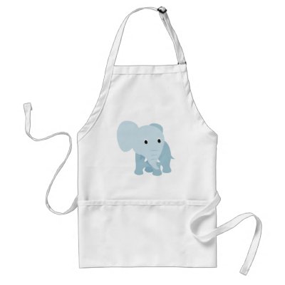 Cute Baby Elephant aprons