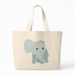 Cute Baby Elephant Tote Bags