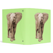 Cute Baby Elephant 3 Ring Binder