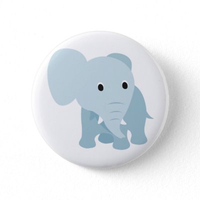 Cute Baby Elephant buttons