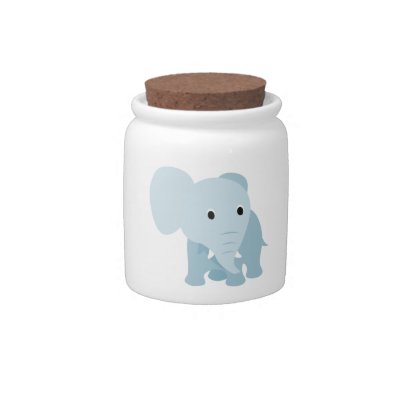Cute Baby Elephant Candy Jars