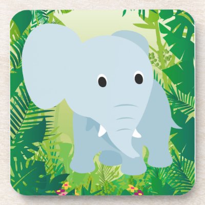Cute Baby Elephant Coasters