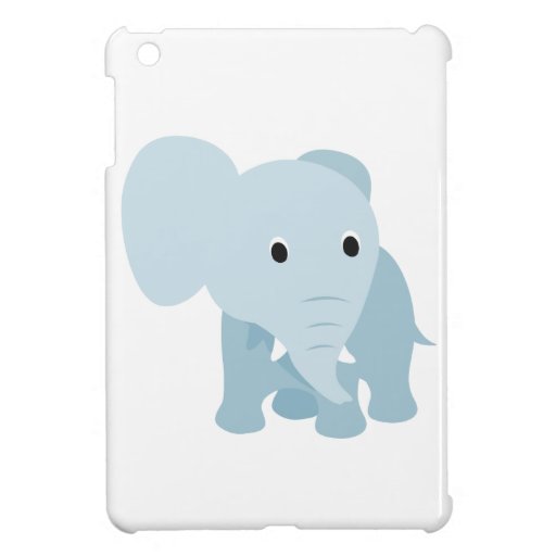 Cute Baby Elephant iPad Mini Cover Zazzle