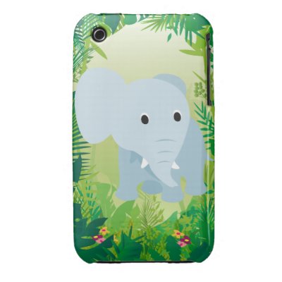 Cute Baby Elephant iPhone 3 Cover