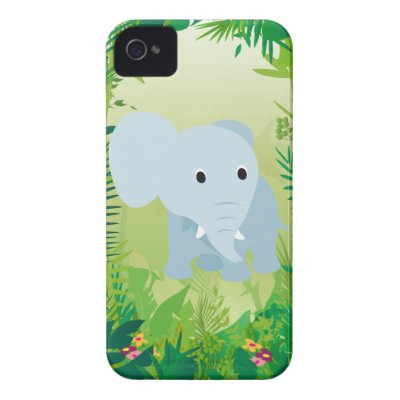 Cute Baby Elephant iPhone 4 Cover