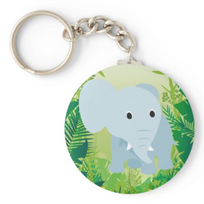 Cute Baby Elephant Key Chain
