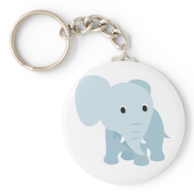 Cute Baby Elephant Key Chains