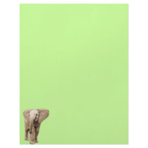 Cute Baby Elephant Custom Letterhead