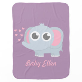 Cute Baby Elephant Love For Babies Stroller Blankets