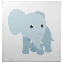 Cute Baby Elephant Napkins
