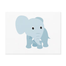 Cute Baby Elephant Post Cards