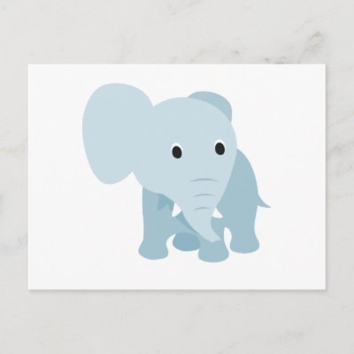 Cute Baby Elephant postcards