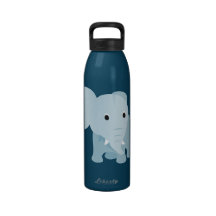 Cute Baby Elephant Reusable Water Bottle