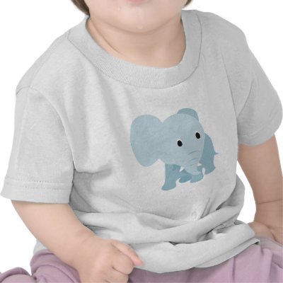 Cute Baby Elephant Tee Shirt