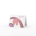 Cute Baby Elephant Thank You Cards