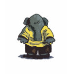 CUTE BABY ELEPHANT T SHIRT