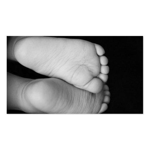 Cute Baby Feet Business Cards (back side)