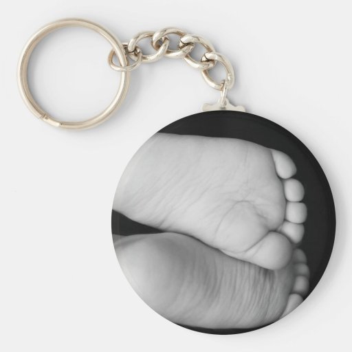 Cute Baby Feet Keychain