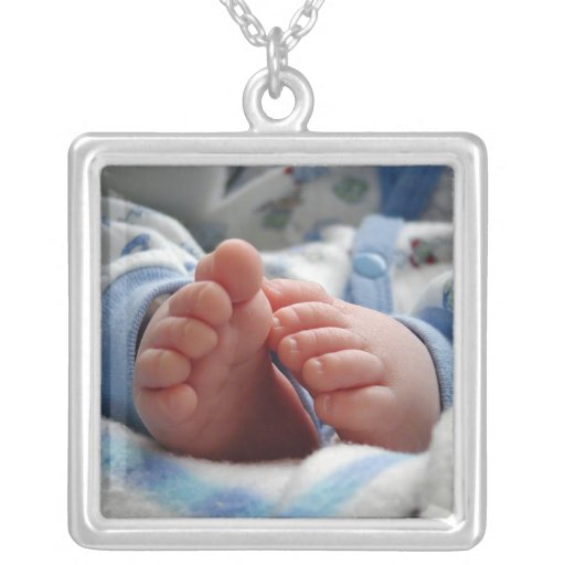 Cute Baby Feet Necklace