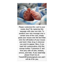 Cute Baby Feet Photo Cards